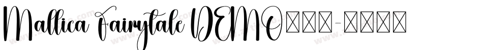 Mallica Fairytale DEMO手机版字体转换
